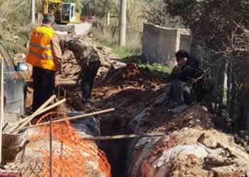 Κατασκευή αγωγού υδροδότησης στον Οικισμό Δικαστών & Εισαγγελέων