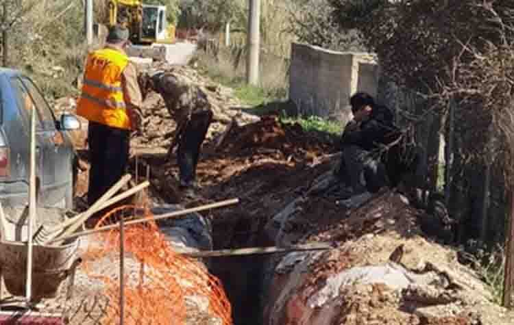Κατασκευή αγωγού υδροδότησης στον Οικισμό Δικαστών & Εισαγγελέων