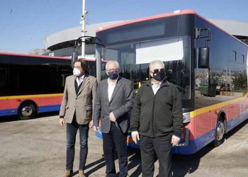 Τα 3 νέα  λεωφορεία της Δημοτικής Συγκοινωνίας παρουσίασε ο Θεόδωρος Αμπατζόγλου