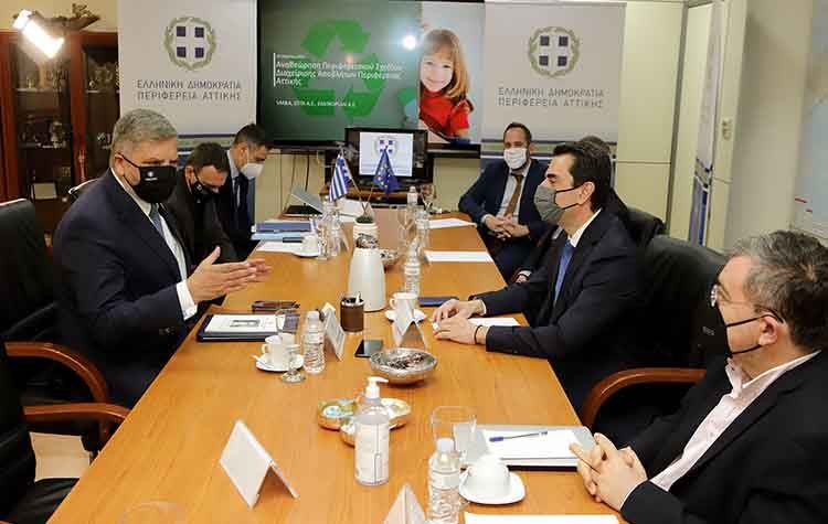 Συνάντηση εργασίας Σκρέκα - Πατούλη για την διαχείριση στερεών αποβλήτων