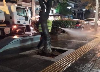 Εντατικά οι απολυμάνσεις δημόσιων χώρων