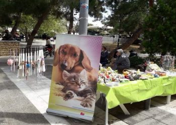 Bazaar φιλοζωϊκών σωματείων στην κεντρική πλατεία Nέας Σμύρνης