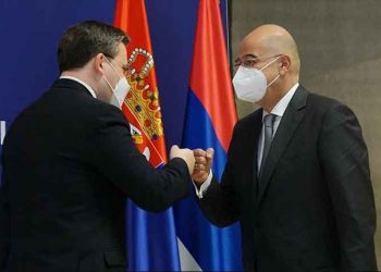 Με τον Σέρβο ομόλογό του συναντήθηκε ο Νίκος Δένδιας