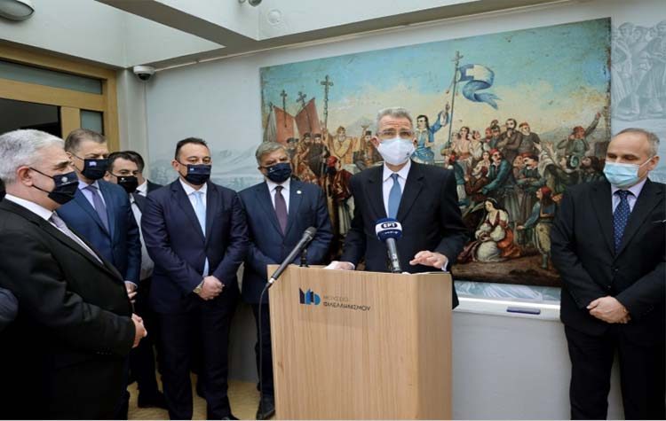 Τα εγκαίνια της έκθεσης για τον Αμερικανικό Φιλελληνισμό