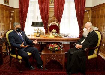 Συνάντηση Πατούλη με Ιερώνυμο για πασχαλιάτικο άνοιγμα των εκκλησιών