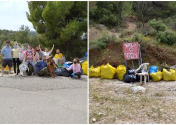 «Save Your Hood»: Έστειλαν sms, καθάρισαν τον Υμηττό
