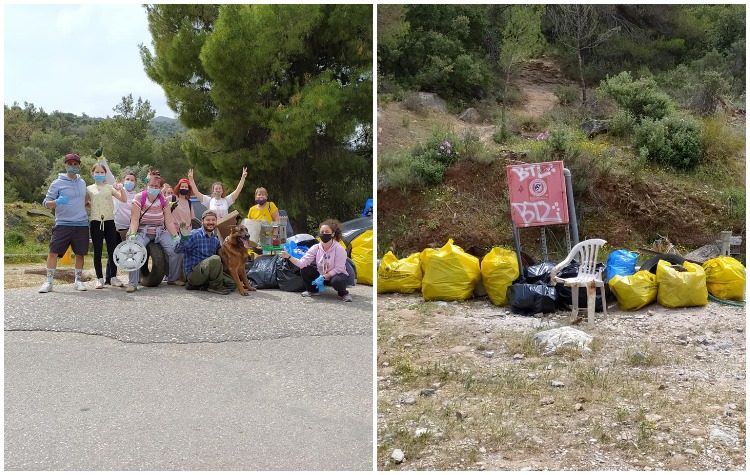 «Save Your Hood»: Έστειλαν sms, καθάρισαν τον Υμηττό