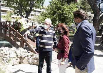 Έργα καθαριότητας, πρασίνου και τεχνικών συντηρήσεων επιθεώρησε ο Θ. Αμπατζόγλου