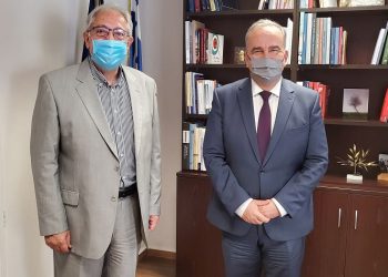 Συνάντηση Αμπατζόγλου με τον αν. υπουργό Ανάπτυξης και Επενδύσεων Ν. Παπαθανάση