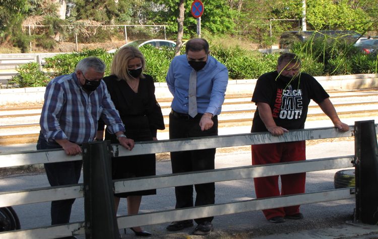 Αυτοψία της Περιφέρειας στο ρέμα Τραχώνων