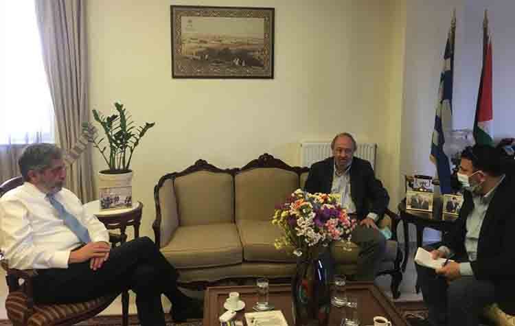 Συνάντηση αντιπροσωπεία του ΚΚΕ με τον Παλαιστίνιο πρέσβη