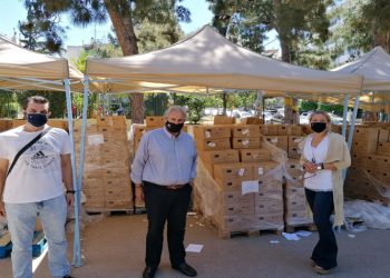 Ολοκληρώθηκε η 3η διανομή τροφίμων σε 600 και πλέον οικογένειες