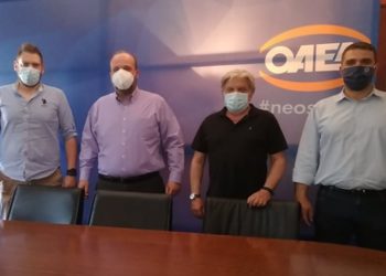 Συνάντηση εργασίας Γιάννη Βούρου με τον διοικητή του ΟΑΕΔ Σπύρο Πρωτοψάλτη