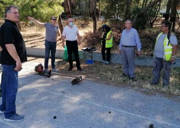 Αυτοψία Αμπατζόγλου σε εργασίες στη Νέα Λέσβο