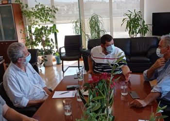 Συνάντηση Π. Σκουρλέτη με τον Τάσο Μαυρίδη για το αποχετευτικό στο Ηλιακό Χωριό