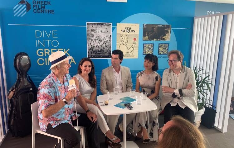 Ο Μπιλ Μάρεϊ στο Ελληνικό Περίπτερο του Φεστιβάλ των Καννών