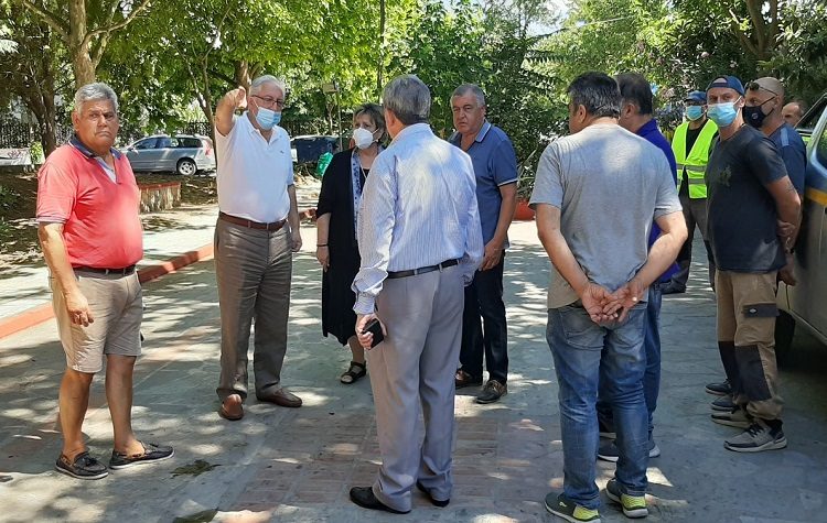 Αυτοψία Αμπατζόγλου σε εργασίες στο Ψαλίδι, συνάντηση με σύλλογο και κατοίκους