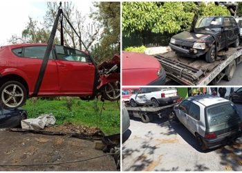 Συνεχίζεται το πρόγραμμα απομάκρυνσης εγκαταλελειμμένων οχημάτων