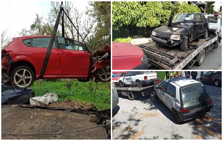 Συνεχίζεται το πρόγραμμα απομάκρυνσης εγκαταλελειμμένων οχημάτων