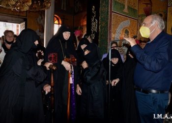 Στην Ι. Μ. Ειρήνης Χρυσοβαλάντου για την ενθρόνιση της Ηγουμένης Παϊσίας ο Τ. Μαυρίδης