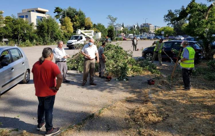 Νέα αυτοψία Αμπατζόγλου σε καθαριότητα και συντήρηση πρασίνου