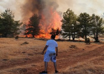 Μαίνεται η πύρινη λαίλαπα στα Βίλια - Σε ύφεση η φωτιά στην Κερατέα