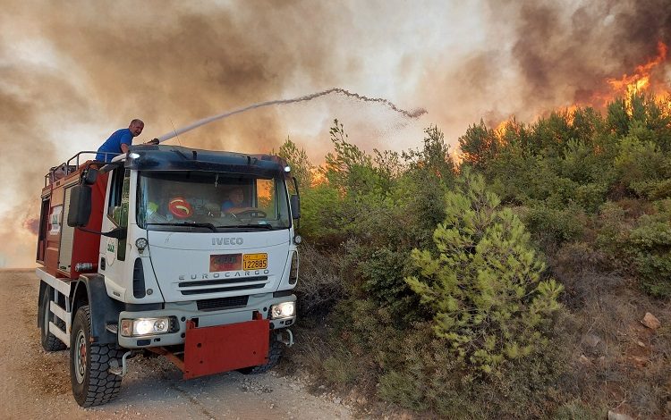 ΣΠΑΠ: Στην πρώτη γραμμή του μετώπου της πυρκαγιάς για τρίτο συνεχόμενο 24ωρο