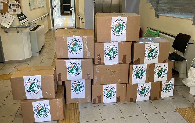 Συγκινητική συμμετοχή στη δράση αλληλεγγύης του Δήμου προς πυρόπληκτους & εθελοντές