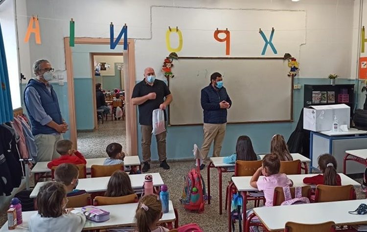 Τους μαθητές της Α’ Δημοτικού καλωσόρισε ο δήμαρχος