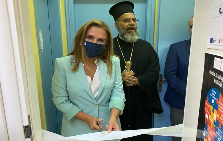 Η υφυπουργός Υγείας Ζ. Ράπτη εγκαινίασε τη Μονάδα Τηλεψυχιατρικής στο Πολυδύναμο Περιφερειακό Ιατρείο Σύμης