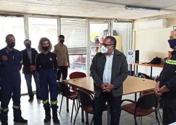 Στον 9ο Πυροσβεστικό Σταθμό Αθηνών στο Μαρούσι ο Γιώργος Κουμουτσάκος