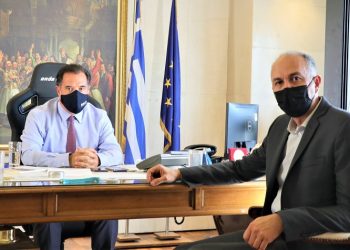 Έργα και χρηματοδοτικά προγράμματα στην ατζέντα της συνάντησης Στράτου Σαραούδα, Άδωνι Γεωργιάδη