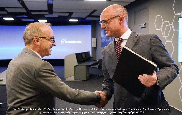 H Rheinmetall και η Intracom Defense υπογράφουν την συνεργασία τους στα C4I συστήματα επι οχημάτων