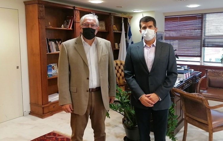 Συνάντηση Αμπατζόγλου με τον πρόεδρο της ΟΣΥ Α.Ε. Βασίλη Ξυπολυτά