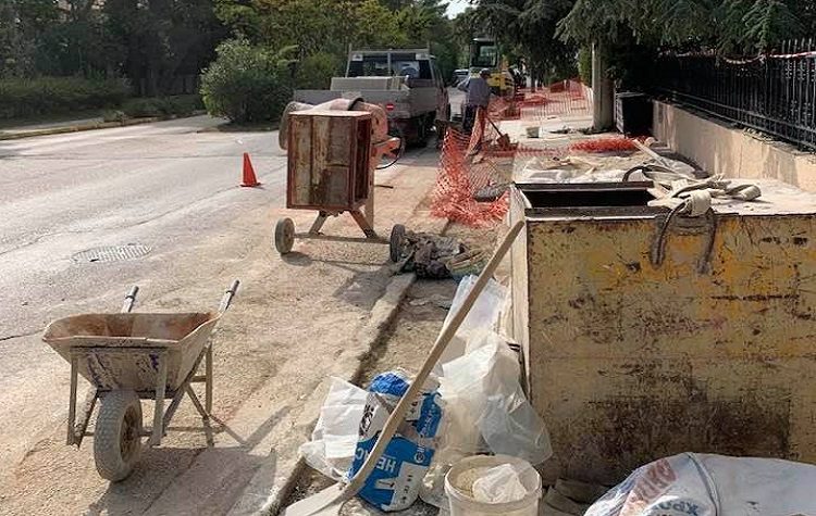 Συνεχίζονται τα έργα για το δίκτυο φυσικού αερίου στην Εκάλη