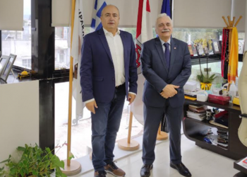 Συνάντηση του προέδρου του Ε.Ε.Σ. με τον Νίκο Μπάμπαλο