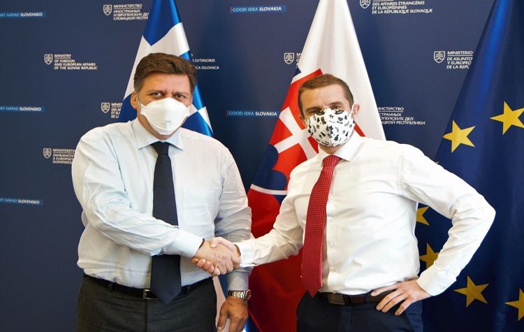 Ο Μιλτιάδης Βαρβιτσιώτης συναντήθηκε με τον υφυπουργό Εξωτερικών για θέματα ΕΕ της Σλοβακίας Martin Klus