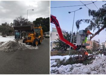 Σφοδρή πολιτική αντιπαράθεση για τη διαχείριση της κακοκαιρίας στο Χαλάνδρι