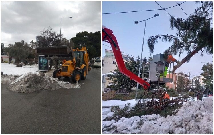 Σφοδρή πολιτική αντιπαράθεση για τη διαχείριση της κακοκαιρίας στο Χαλάνδρι