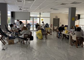Με επιτυχία πραγματοποιήθηκε ακόμα μια εθελοντική αιμοδοσία του Δήμου