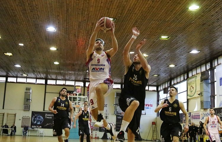 Α2 μπάσκετ: Ήττα στις λεπτομέρειες για το Μαρούσι στην Ελευθερούπολη