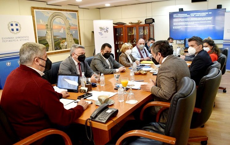 Σύσκεψη στην Περιφέρεια για τα έργα αποχέτευσης και επεξεργασίας λυμάτων του Δήμου Ωρωπού