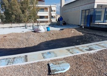 Ο Στράτος Σαραούδας επιθεώρησε έργα στη Μεταμόρφωση