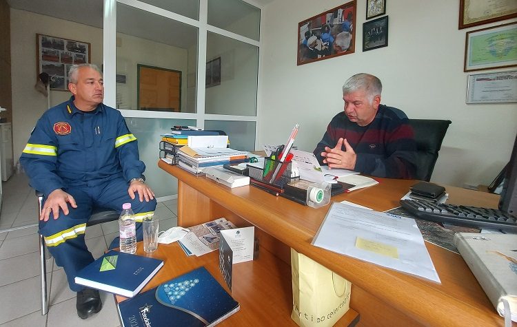 Eπίσκεψη γνωριμίας στα γραφεία του ΣΠΑΠ πραγματοποίησε o Υποστράτηγος Παναγιώτης Νιάφας