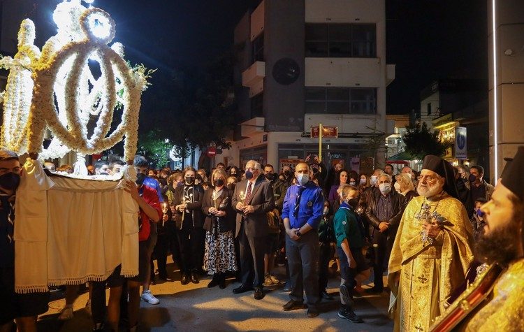 Παρουσία του δημάρχου η ακολουθία των Μεγάλων Ωρών και της Αποκαθηλώσεως στον Ι. Ν. Κοιμήσεως Θεοτόκου Αμαρουσίου