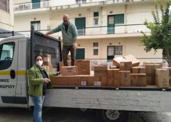 Πρώτη αποστολή ανθρωπιστικής βοήθειας του Δήμου για την εμπόλεμη Ουκρανία (Εικόνες)