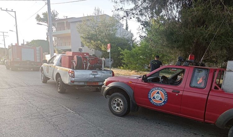 Κατασβέστηκε άμεσα μικρής έκτασης πυρκαγιά στα Μελίσσια