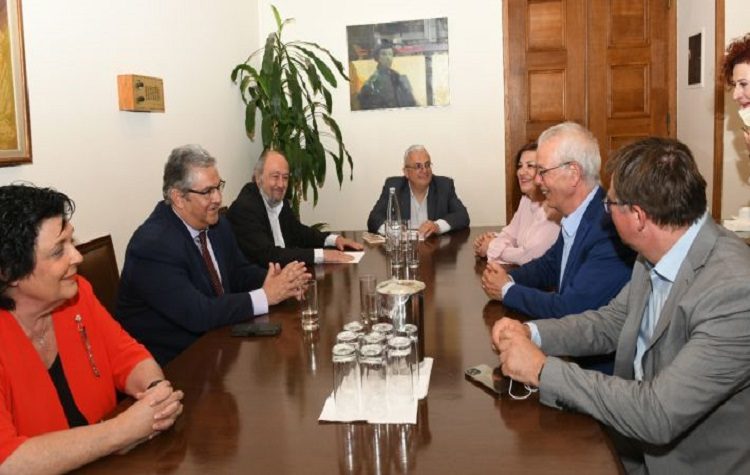 Συνάντηση του Δ. Κουτσούμπα με τον πρόεδρο της Κοινοβουλευτικής Συνέλευσης του Συμβουλίου της Ευρώπης