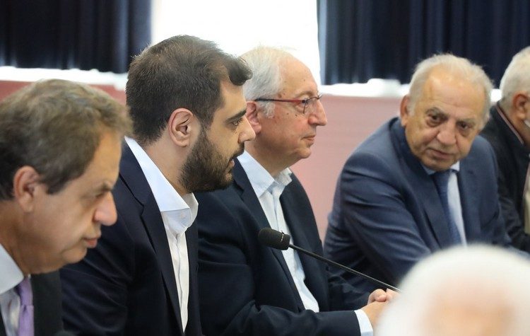 Επίσκεψη του γραμματέα Πολιτικής Επιτροπής της ΝΔ Παύλου Μαρινάκη στο Δήμο Αμαρουσίου