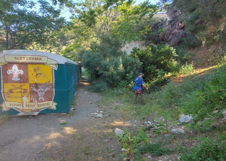Εθελοντικό καθαρισμό στον χώρο που στεγάζεται το 1ο Σύστημα Δασοπροσκόπων Πεντέλης πραγματοποίησε ο ΣΠΑΠ